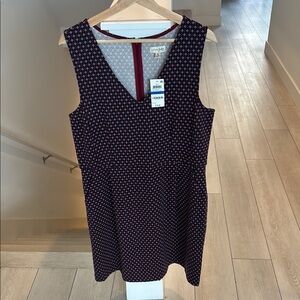 Maison Jules Blue Sheath Mini Dress Sleeveless V-Neck